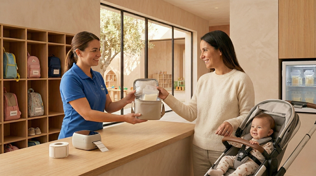 leche materna extraída en escuelas infantiles